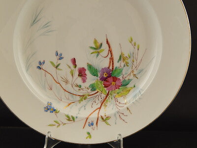 ANTICO 1876 PIATTO PORTATA PORCELLANA LIMOGES CHARLES FIELD HAVILAND DIPINTO