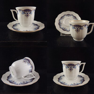 VINTAGE TAZZINA CAFFE' PIATTINO PORCELLANA JOHANN SELTMANN VOHENSTRAUSS BAVARIA