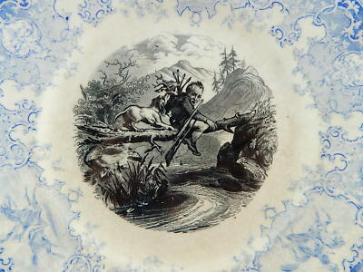 ANTICO PIATTO CERAMICA COLLEZIONE SATIRICO SARREGUEMINES FRANCIA FINE 1800