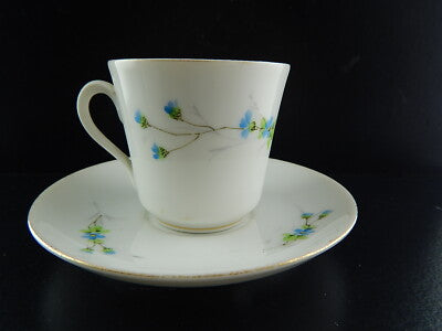 SUPERBO PREZIOSO GINORI SERVIZIO CAFFE' DA 4 PORCELLANA FINE 1800 DECORO A MANO