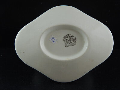 ANTICA RARA SALSIERA IMPERO BIANCA ORO SOCIETA' CERAMICA REVELLI LAVENO 1927