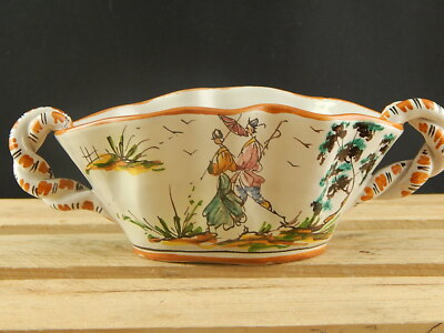 VINTAGE RARO VASO JARDINIERE METÀ 900 IAMA MAIOLICHE ARTISTICHE ALBISOLA