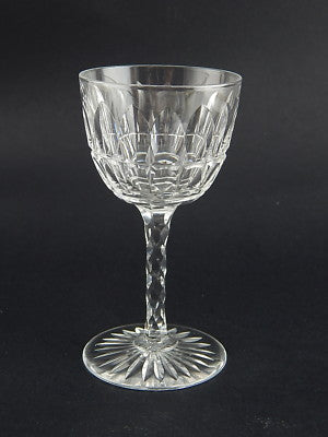 CRISTALLO SAINT LOUIS ART DECO BICCHIERE LIQUORE PORTO LAVORATO PUNTA DIAMANTE