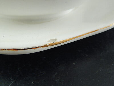 ANTICA RARA SALSIERA IMPERO BIANCA ORO SOCIETA' CERAMICA REVELLI LAVENO 1927