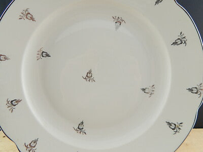 ANTICO ART DECO PIATTO PORTATA PORCELLANA ARGENTO VERBANO LAVENO 1935 ANDLOVITZ