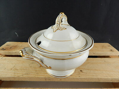 DAVENPORT ANTICA PREZIOSA POTTERY CERAMICA PICCOLA ZUPPIERA EGOISTE FINE 800