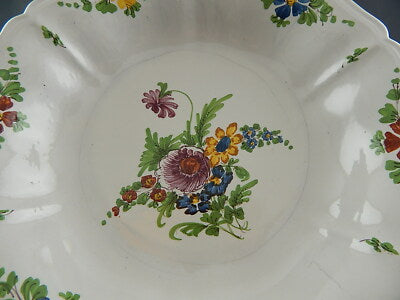 ANTICA FRUTTIERA CENTROTAVOLA CERAMICA IMOLA TECNICA DECORO SETTECENTO ITALIANO