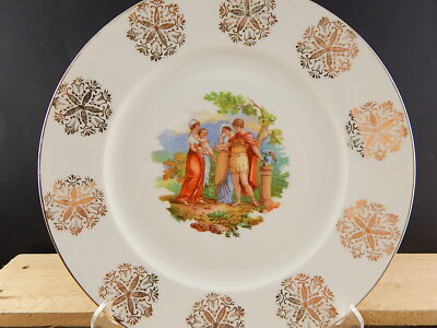 ANTICO PIATTO PORCELLANA HEINRICH SELB BAVARIA DIPINTO DI ANGELICA KAUFFMANN