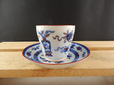 ANTICO 1850 SET PORCELLANA TAZZA E PIATTO MINTON STOKE STAFFORDSHIRE WOODSEAT #