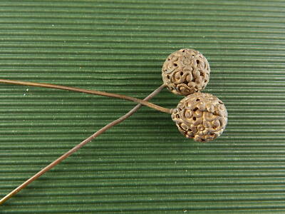 ACCESSORI ABBIGLIAMENTO ART DECO ANTICA COPPIA SPILLONI PER CAPPELLO #4920