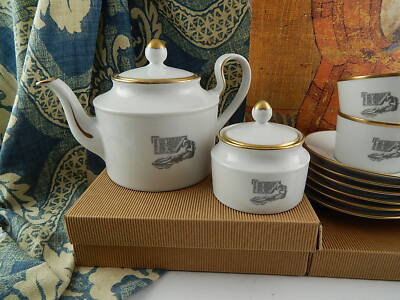 VINTAGE 1950 RARO SERVIZIO DA TÈ PORCELLANA SELTMANN WEIDEN MAJA DESNUDA GOYA