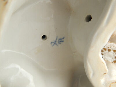 PREZIOSO RARO CENTROTAVOLA PORCELLANA TEDESCA COLLEZIONE ORTENSIA PUTTI