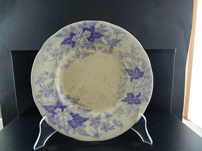 ANTICO PIATTO CERAMICA SARREGUEMINES U&C BRYONIA VIOLA FINE 1800 ART NOUVEAU 933