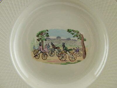 ANTICO RARO PIATTO SEMI PORCELLANA INGLESE OLD BRIDGE EARTHENWARE COLLEZIONE 269