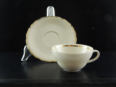 ANTICO PREZIOSO SERVIZIO CAFFÈ PORCELLANA PROFILO ORO BAVARIA SELTMANN WEIDEN