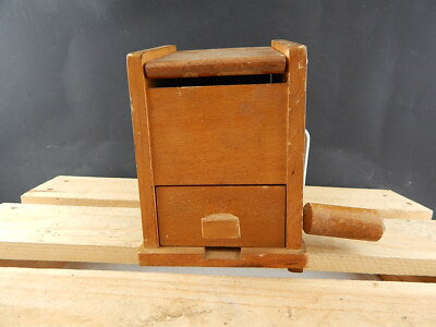 ANTICA AUTENTICA GRATTUGIA LEGNO CON MANOVELLA DA TAVOLO MADE IN ITALY