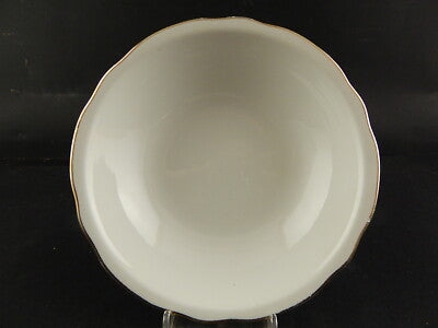 MODERNARIATO ANNI 60 CIOTOLA BIANCA PROFILO ORO CERAMICA LAVENO VERBANUM STONE