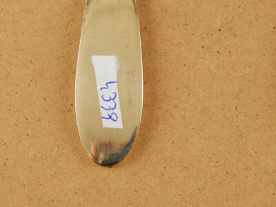 ART DECO ANTICO SERVIZIO 8 POSATE CUCCHIAI ALPACCA DORATI GILDED SPOONS