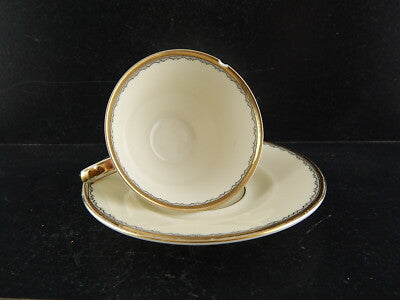 ANTICA ART DECO TAZZINA CAFFE' PORCELLANA AVORIO VOHENSTRAUSS BAVARIA DIFETTO#