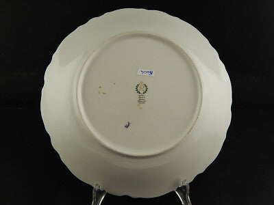 PREZIOSO ROCAILLE PORCELLANA VEB REICHENBACH PIATTO TORTA VASSOIO CON LE MORE