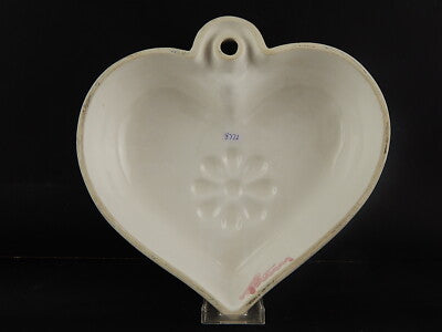 VINTAGE RARA FORMELLA CERAMICA DESIGNER LENE THUN CUORE ROSA VECCHIA THUN