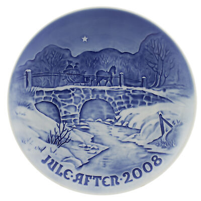 ROYAL COPENHAGEN BING&GRONDAHL PIATTO DI NATALE 2008 ORIGINALE PORCELLANA PRIMA