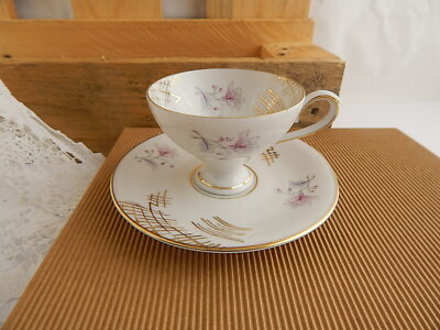 ANTICA RARA TAZZA PIATTO CAFFE' PORCELLANA VOHENSTRAUSS BAVARIA JOHANN SELTMANN