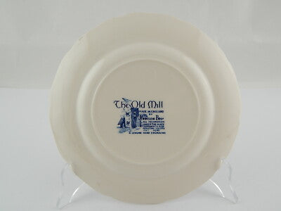 VINTAGE PIATTO PORCELLANA JOHNSON BROS THE OLD MILL INCISIONE A MANO