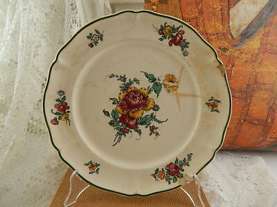 ANTICO PIATTO CERAMICA VECCHIA STRASBURGO VILLEROY&BOCH METTLACH FINE 1800 #1