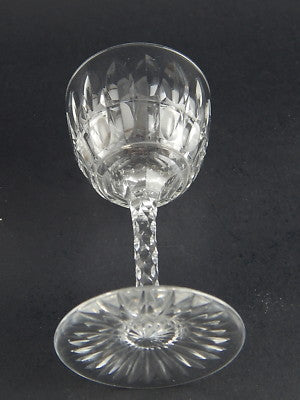 CRISTALLO SAINT LOUIS ART DECO BICCHIERE LIQUORE PORTO LAVORATO PUNTA DIAMANTE