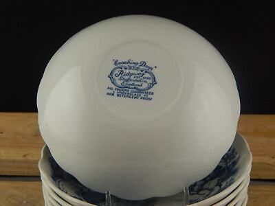 ANTICO 6 CIOTOLE MACEDONIA PORCELLANA RIDGWAY 1792 STAFFORDSHIRE COACHING DAYS