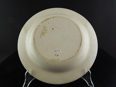 ANTICO RARISSIMO PIATTO PORCELLANA WEDGWOOD PORCELAIN BLUE META' 800 VITTORIANO