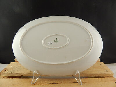 VINTAGE WINTERLING VASSOIO PIATTO OVALE PORTATA PORCELLANA DIPINTO MANO #5331