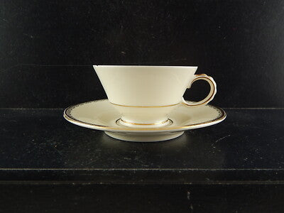 ANTICA ART DECO TAZZINA CAFFE' PORCELLANA AVORIO VOHENSTRAUSS BAVARIA DIFETTO#