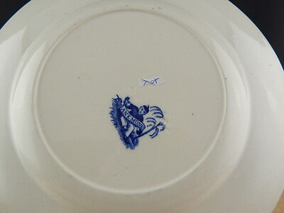 ANTICO RARO PIATTO PORCELLANA MINTON DEL1830 STAFFORDSHIRE DECORO ANEMONE #3705