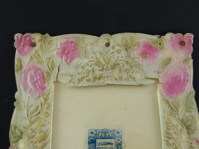 ANTICA AUTENTICA ART NOUVEAU PARIGI CORNICE PORTA FOTO CELLULOIDE FINE 1800