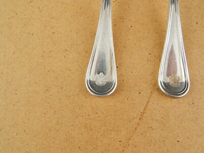 VINTAGE 5 CUCCHIAINI ARGENTATI BAGNO ARGENTO SILVER PLATED SANT'ANDREA CM. 14,5