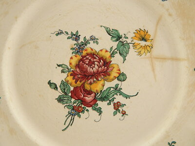 ANTICO PIATTO CERAMICA VECCHIA STRASBURGO VILLEROY&BOCH METTLACH FINE 1800 #1
