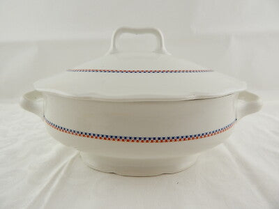 ANTICA RARA ZUPPIERA PORCELLANA ART DECO RICHARD GINORI ANNI '30 COUNTRY CHIC