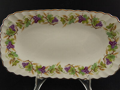 ANTICO 1939 PIATTO VASSOIO SANDWICH SEMI PORCELLANA J. & G. MEAKIN TRALCI UVA