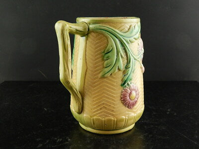 ANTICA ART NOUVEAU BROCCA O CARAFFA BARBOTINE CERAMICA STILE D’ONNAING FRANCIA