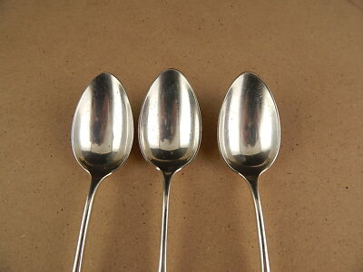 3 CUCCHIAI ARGENTATI CHRISTOFLE METAL BLANC MODELLO BAGUETTE FIDELIO PRIMO 900