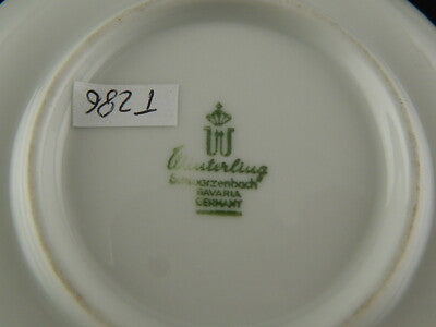 VINTAGE TAZZA CAFFE' PORCELLANA WINTERLING BAVARIA DIPINTA MANO FIRMATA 1979