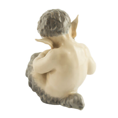 STATUINA PORCELLANA ROYAL COPENHAGEN "Fauno Suona Flauto di Pan" 1736 ORIGINALE