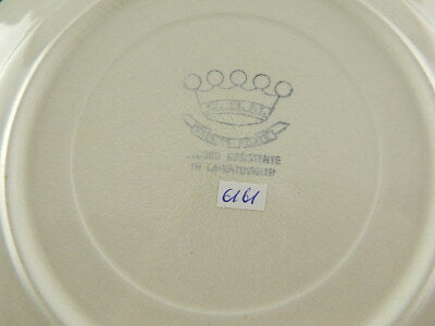 RETRO' PIATTO PIANO CERAMICA FAENZA FORTE BIANCO BLU COLLEZIONE SHABBY CHIC