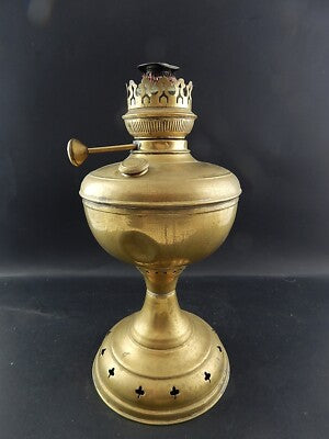 ANTICA RARA LAMPADA TAVOLO LUME PETROLIO LIBERTY AQUILAS F.LLI SANTINI FERRARA