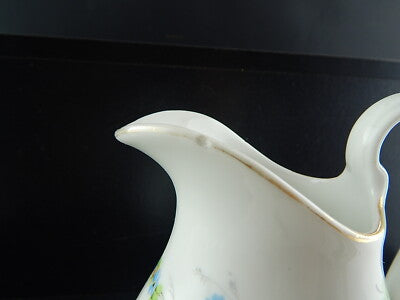 SUPERBO PREZIOSO GINORI SERVIZIO CAFFE' DA 4 PORCELLANA FINE 1800 DECORO A MANO