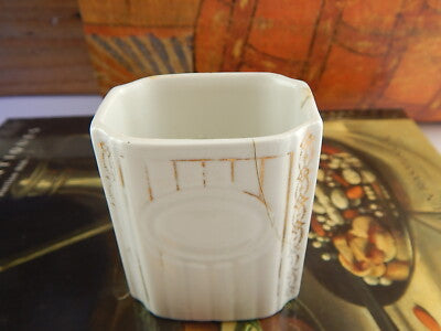 ANTICO ART DECO BARATTOLO CUCINA SOCIETÀ CERAMICA ITALIANA LAVENO DIFETTO