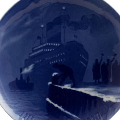 ROYAL COPENHAGEN BING&GRONDAHL PIATTO DI NATALE 1917 ORIGINALE PORCELLANA PRIMA