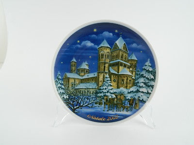 ROYAL TETTAU ORIGINALE PIATTO PORCELLANA COLLEZIONE DI NATALE IN ITALIANO 2002